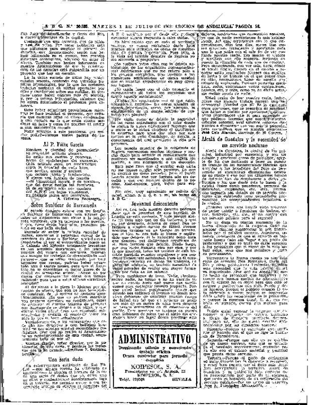 ABC SEVILLA 01-07-1969 página 58