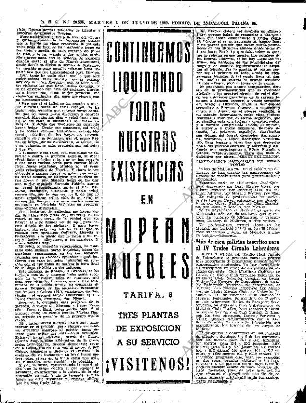 ABC SEVILLA 01-07-1969 página 68