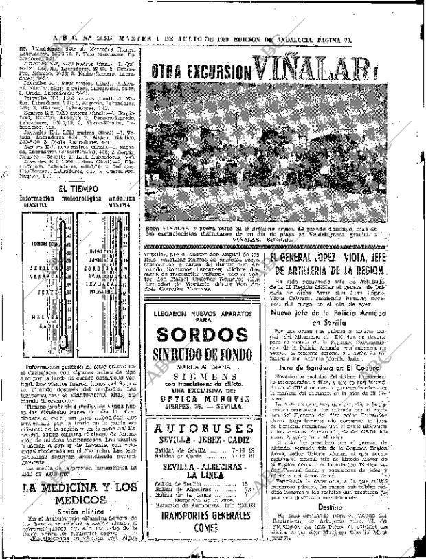 ABC SEVILLA 01-07-1969 página 70