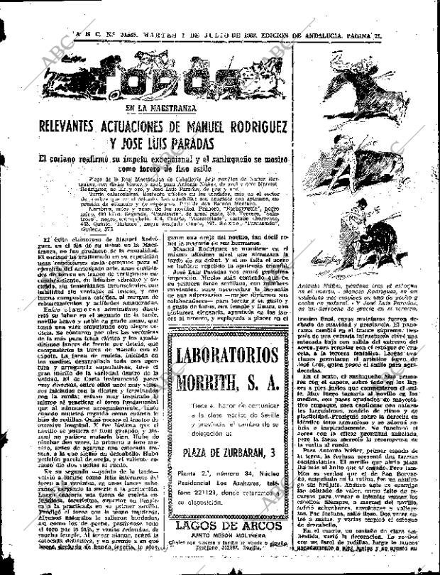 ABC SEVILLA 01-07-1969 página 71