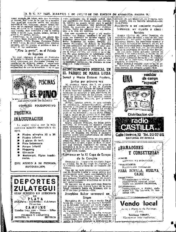 ABC SEVILLA 01-07-1969 página 76