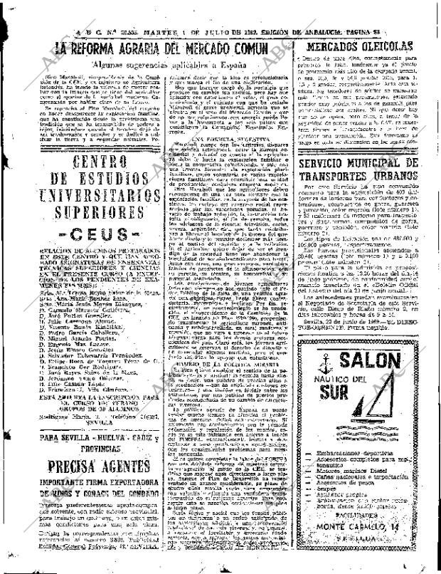 ABC SEVILLA 01-07-1969 página 83