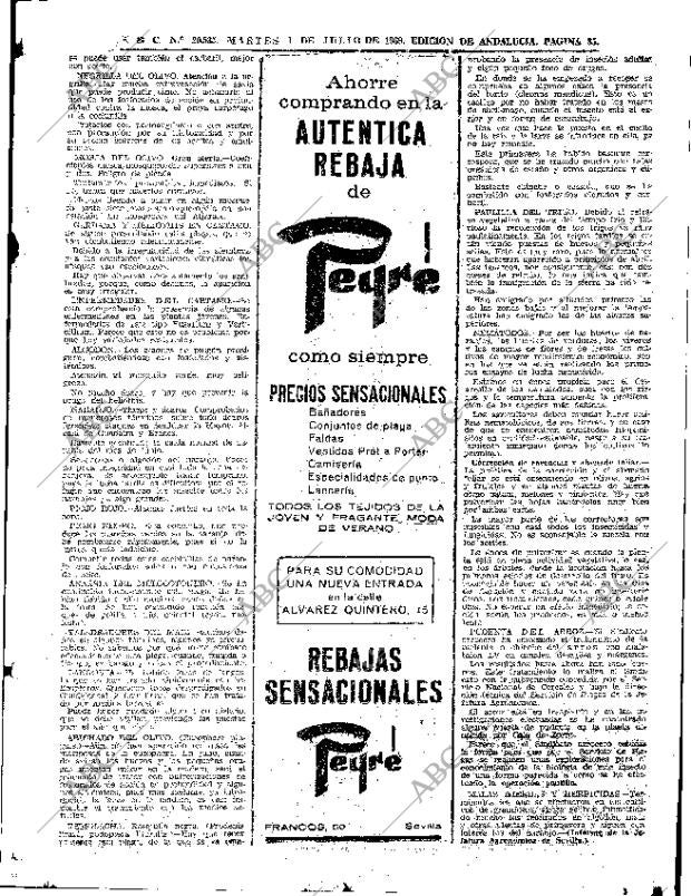 ABC SEVILLA 01-07-1969 página 85