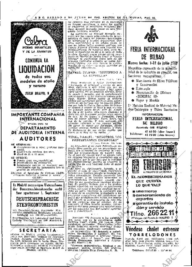 ABC MADRID 05-07-1969 página 66