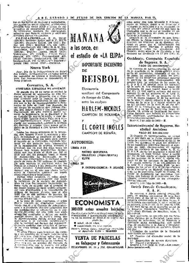 ABC MADRID 05-07-1969 página 72