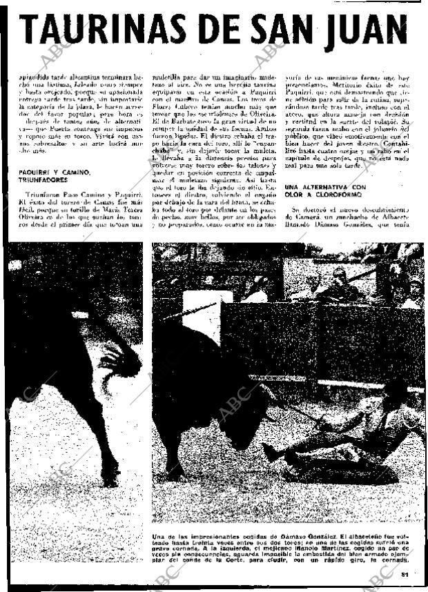 BLANCO Y NEGRO MADRID 05-07-1969 página 81