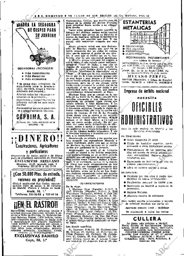 ABC MADRID 06-07-1969 página 62