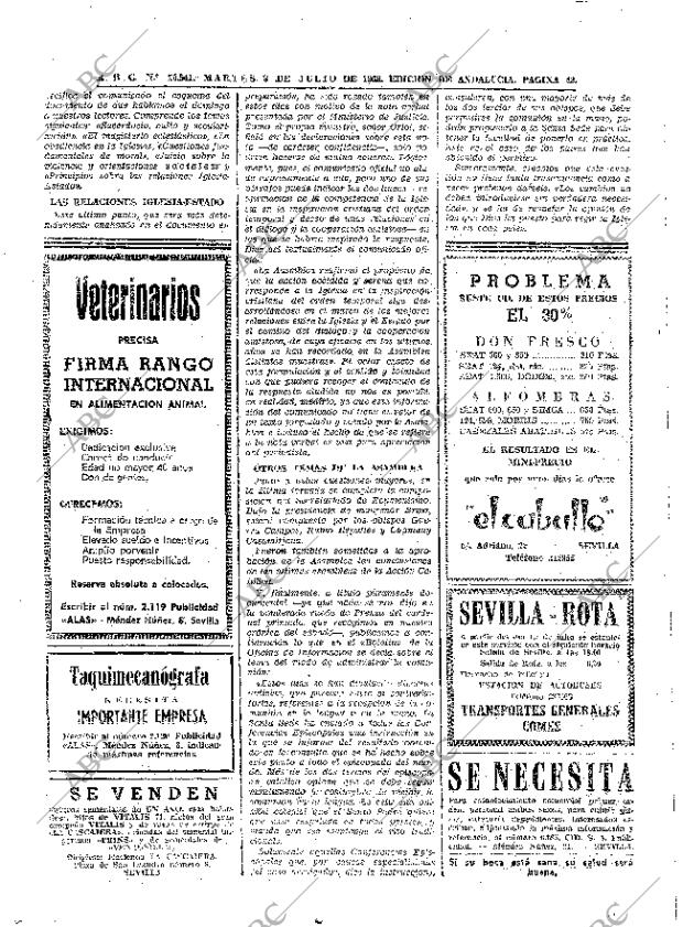 ABC SEVILLA 08-07-1969 página 42