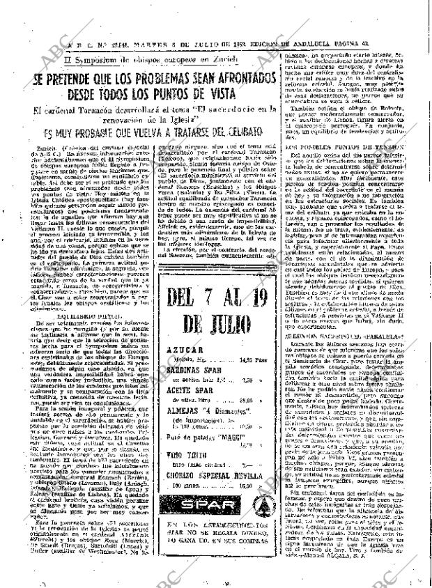 ABC SEVILLA 08-07-1969 página 43