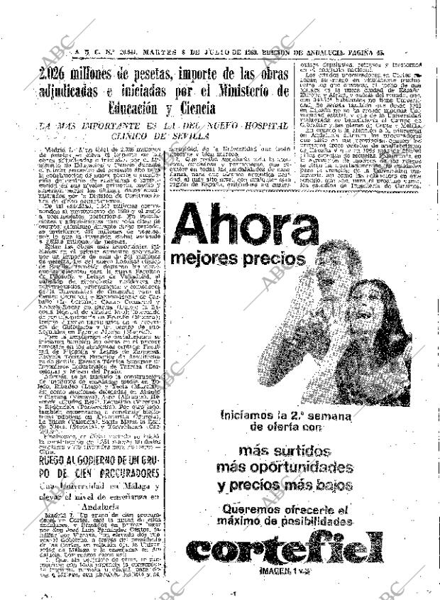 ABC SEVILLA 08-07-1969 página 45