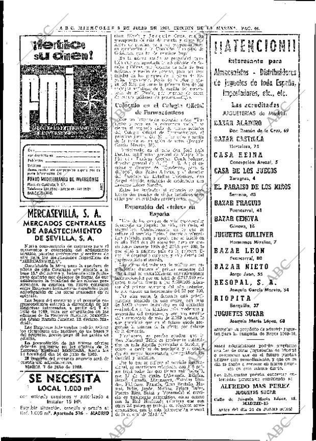 ABC MADRID 09-07-1969 página 46