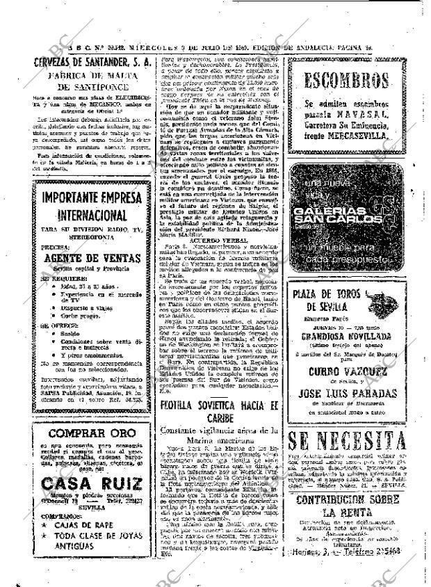 ABC SEVILLA 09-07-1969 página 16