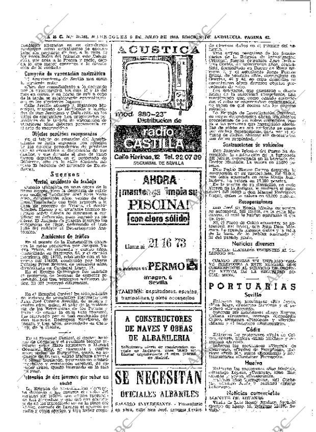 ABC SEVILLA 09-07-1969 página 42