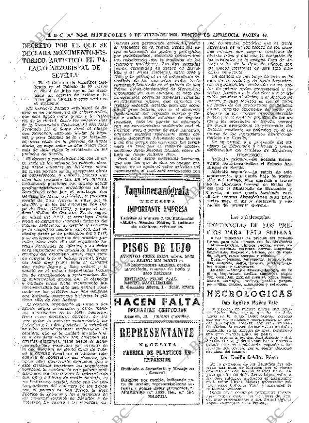 ABC SEVILLA 09-07-1969 página 43