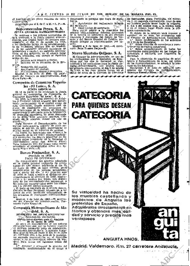 ABC MADRID 10-07-1969 página 61