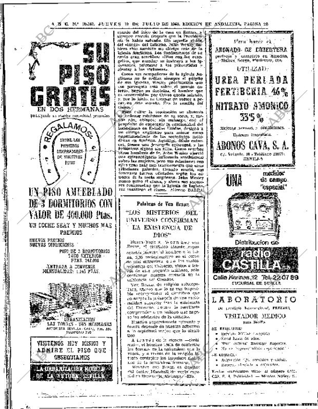 ABC SEVILLA 10-07-1969 página 28