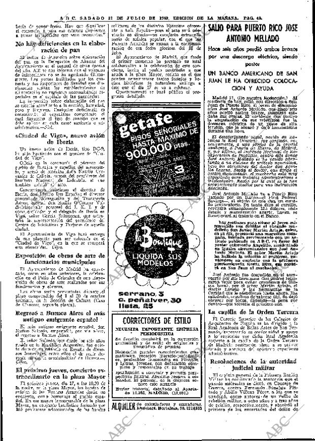 ABC MADRID 12-07-1969 página 49