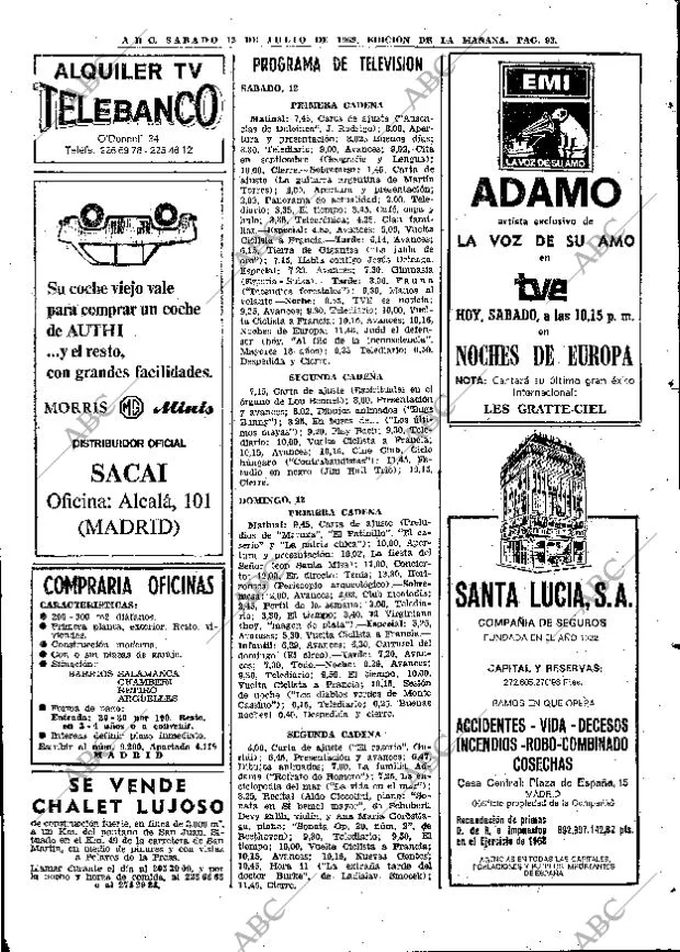 ABC MADRID 12-07-1969 página 93