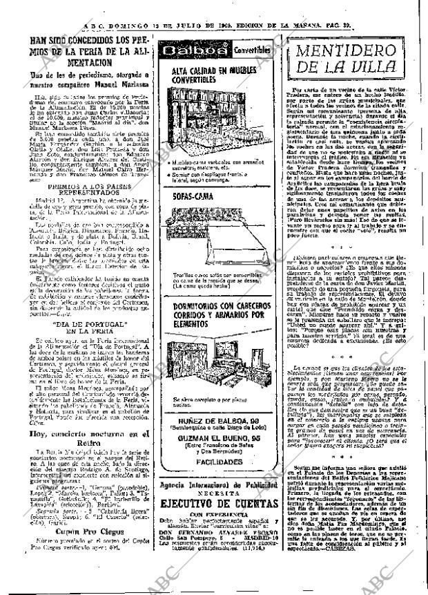 ABC MADRID 13-07-1969 página 39