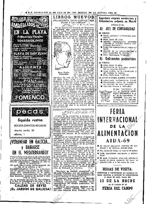 ABC MADRID 13-07-1969 página 46