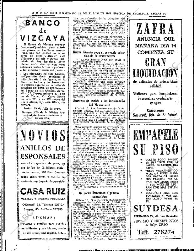 ABC SEVILLA 13-07-1969 página 44