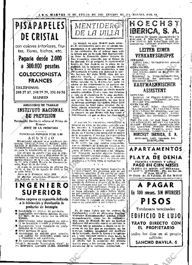 ABC MADRID 15-07-1969 página 44