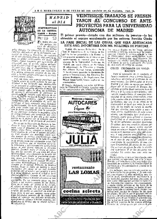 ABC MADRID 16-07-1969 página 61