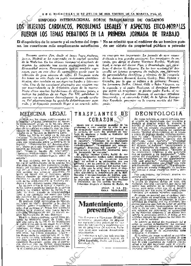 ABC MADRID 16-07-1969 página 67