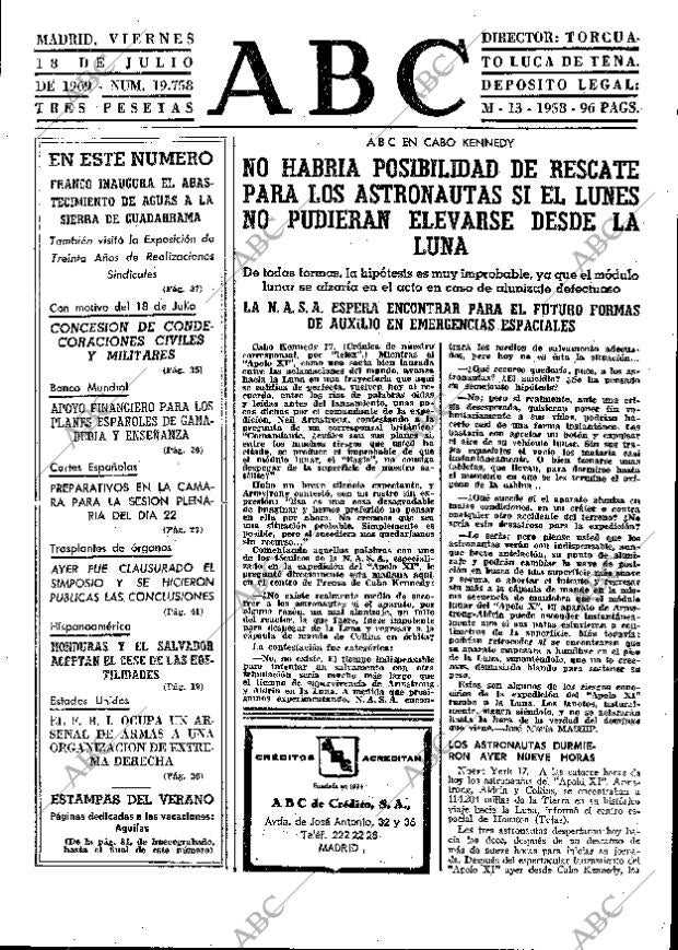 ABC MADRID 18-07-1969 página 17