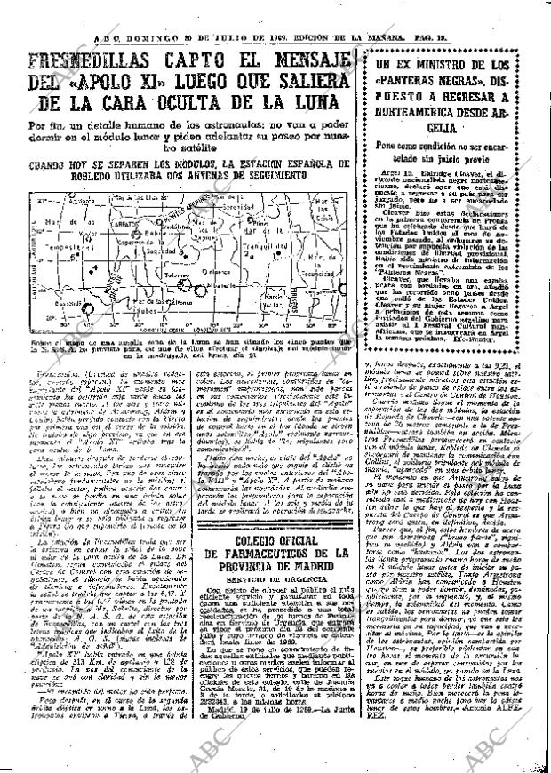 ABC MADRID 20-07-1969 página 19