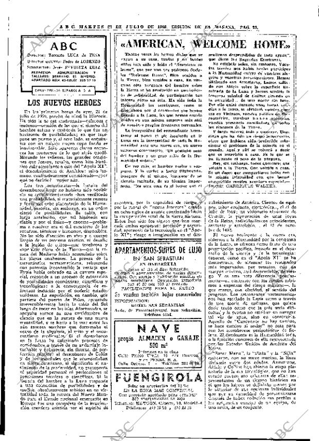 ABC MADRID 22-07-1969 página 22
