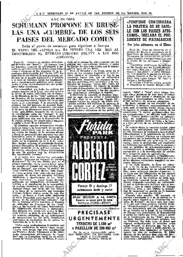 ABC MADRID 23-07-1969 página 25