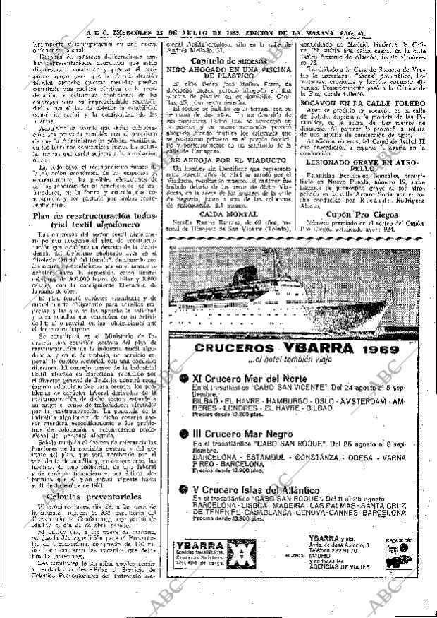 ABC MADRID 23-07-1969 página 47