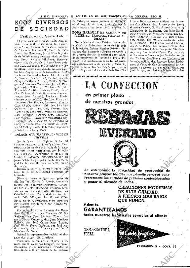ABC MADRID 23-07-1969 página 49