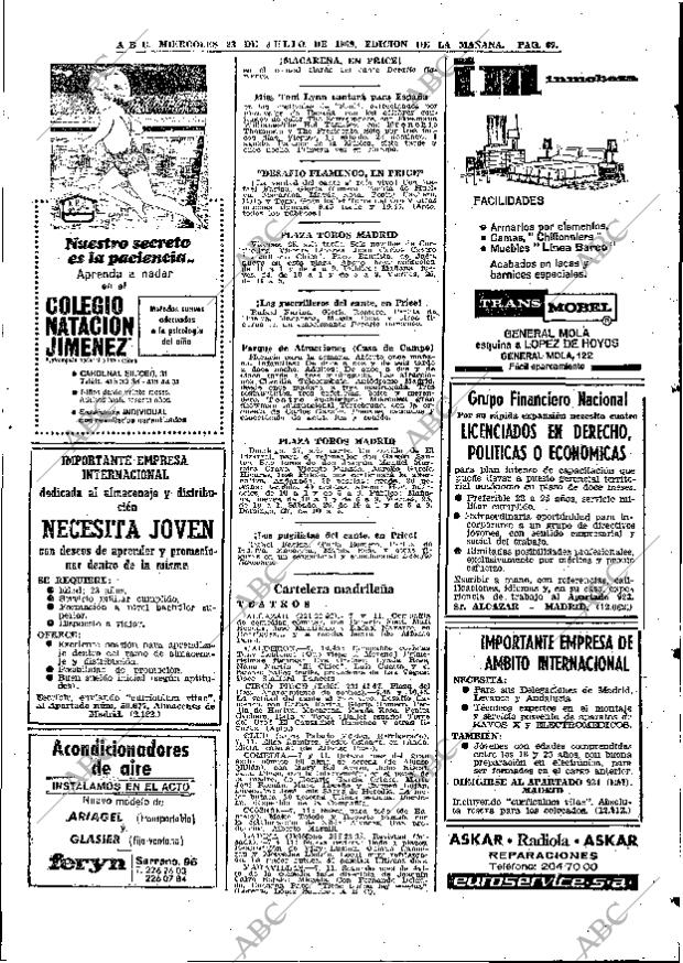 ABC MADRID 23-07-1969 página 69