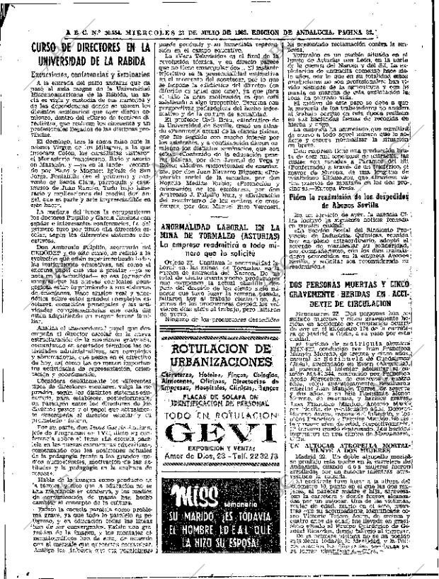 ABC SEVILLA 23-07-1969 página 32