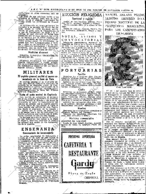 ABC SEVILLA 23-07-1969 página 44