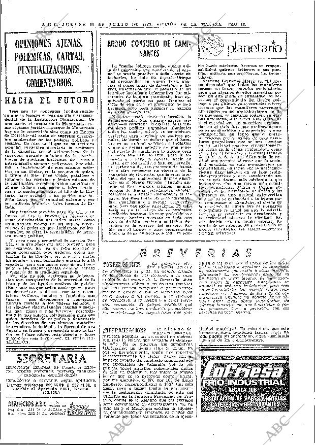 ABC MADRID 24-07-1969 página 18