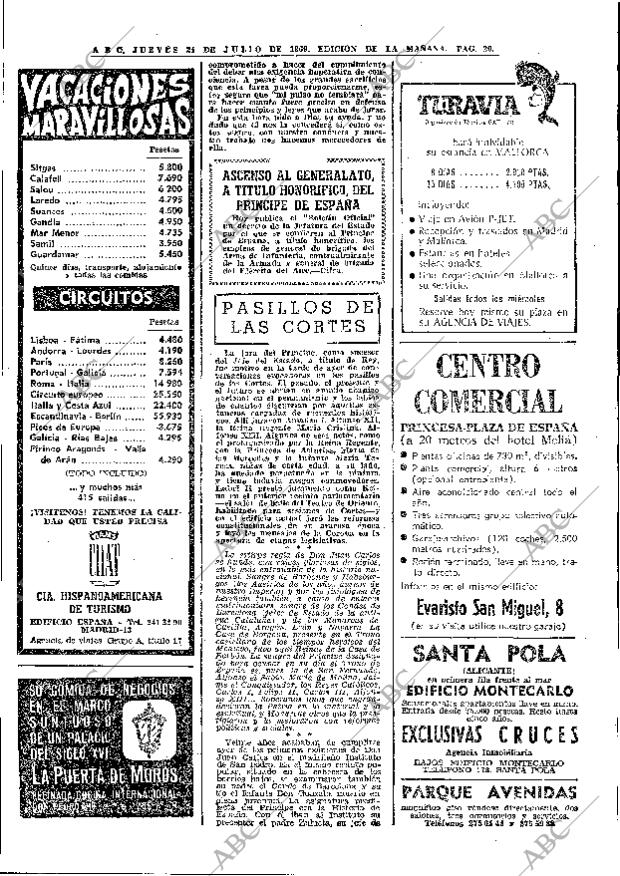 ABC MADRID 24-07-1969 página 20