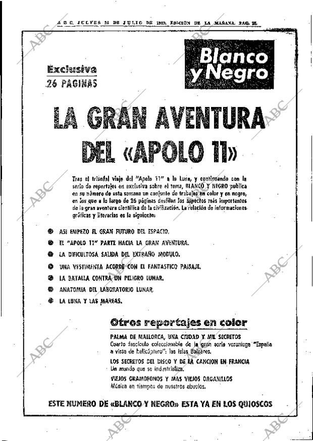 ABC MADRID 24-07-1969 página 25