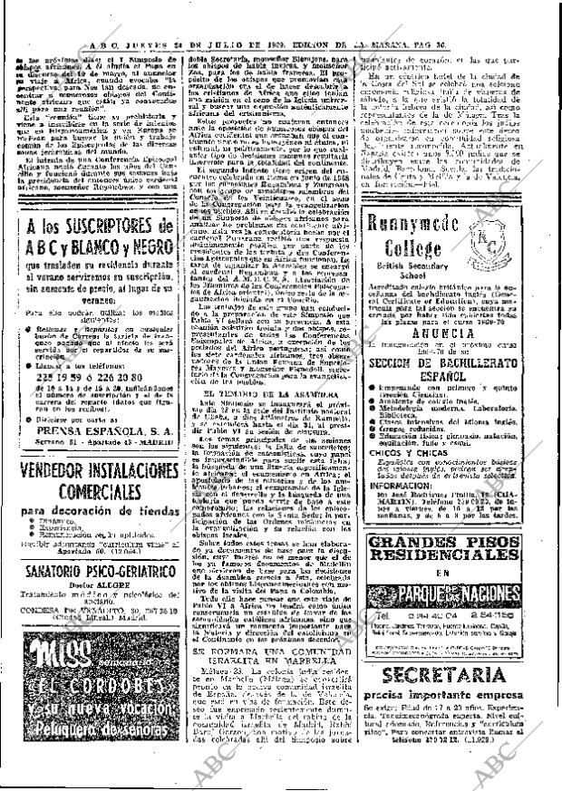 ABC MADRID 24-07-1969 página 36