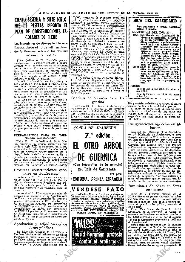 ABC MADRID 24-07-1969 página 39