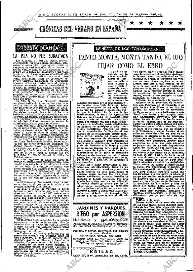 ABC MADRID 24-07-1969 página 43