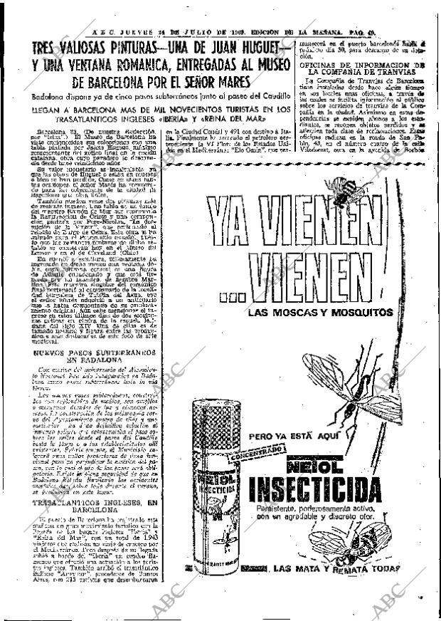 ABC MADRID 24-07-1969 página 49