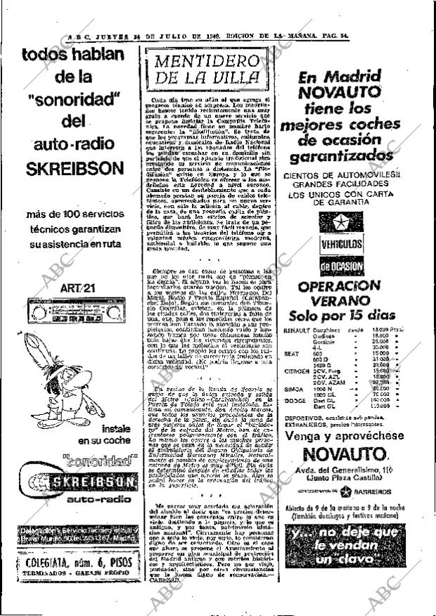 ABC MADRID 24-07-1969 página 54