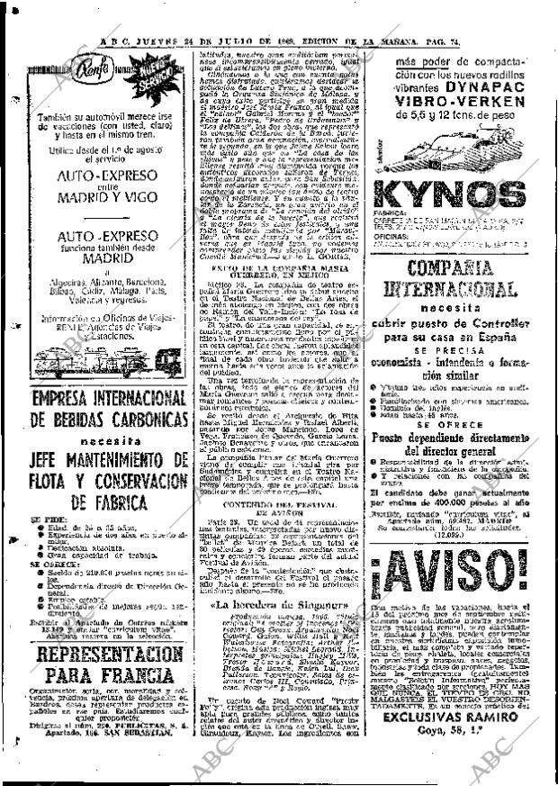 ABC MADRID 24-07-1969 página 74