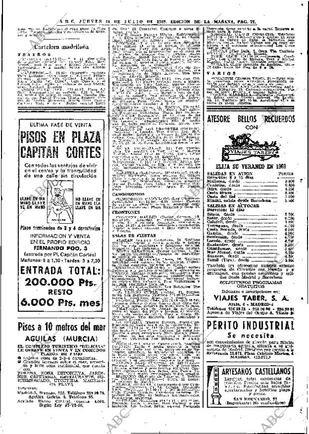 ABC MADRID 24-07-1969 página 77