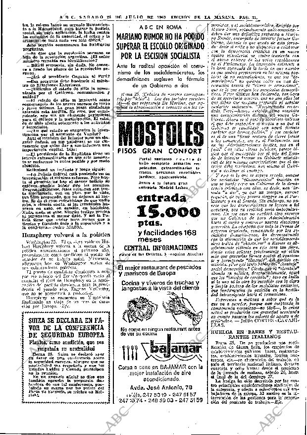 ABC MADRID 26-07-1969 página 31