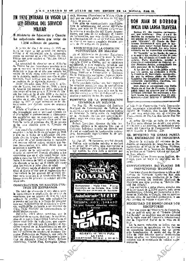 ABC MADRID 26-07-1969 página 33