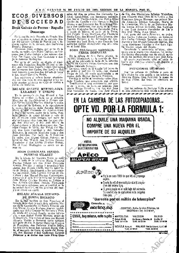 ABC MADRID 26-07-1969 página 51